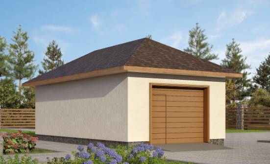040-001-П Проект гаража из керамзитобетонных блоков Мончегорск | Проекты одноэтажных домов от House Expert