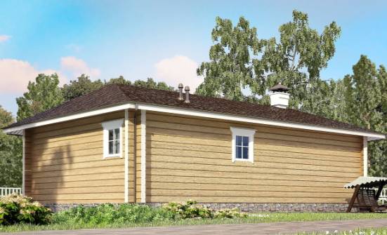 095-001-Л Проект одноэтажного дома, бюджетный дом из дерева Мончегорск | Проекты домов от House Expert