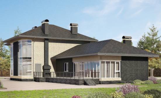 305-003-Л Проект двухэтажного дома, красивый домик из арболита Мончегорск | Проекты домов от House Expert