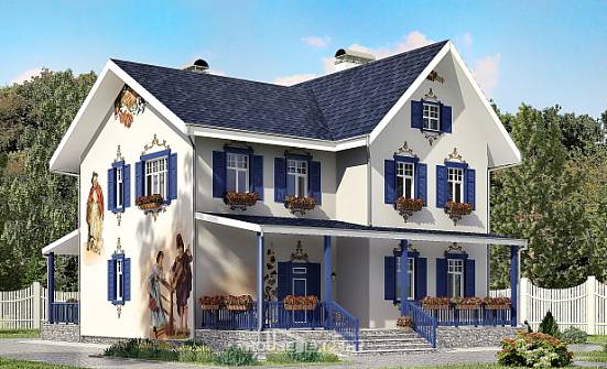 180-003-П Проект двухэтажного дома, простой домик из кирпича Апатиты | Проекты домов от House Expert