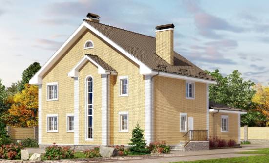 320-003-Л Проект двухэтажного дома, большой домик из газосиликатных блоков Мурманск | Проекты домов от House Expert