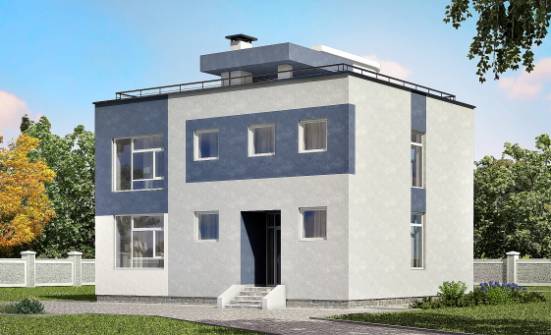 180-005-П Проект двухэтажного дома, красивый домик из поризованных блоков Ковдор | Проекты домов от House Expert