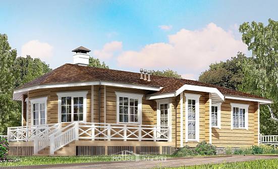095-001-Л Проект одноэтажного дома, бюджетный дом из дерева Мончегорск | Проекты домов от House Expert
