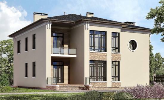 300-005-Л Проект двухэтажного дома, огромный загородный дом из кирпича Оленегорск | Проекты домов от House Expert