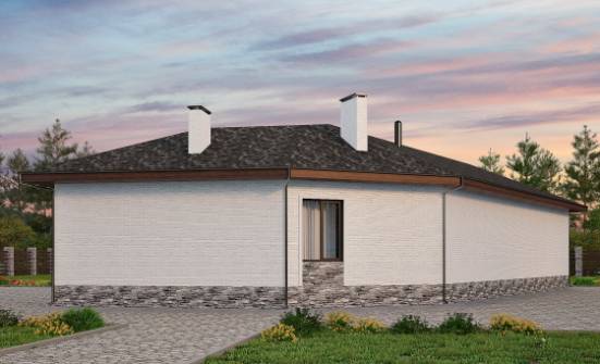 145-001-Л Проект бани из блока Мончегорск | Проекты одноэтажных домов от House Expert
