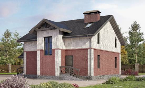160-014-Л Проект двухэтажного дома, уютный домик из пеноблока Заполярный | Проекты домов от House Expert