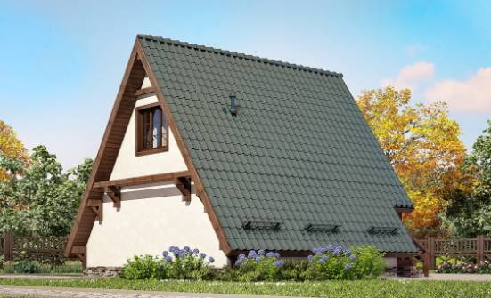 070-003-П Проект двухэтажного дома мансардой, экономичный домик из дерева Ковдор | Проекты домов от House Expert