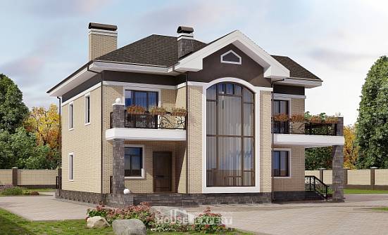 200-006-П Проект двухэтажного дома, классический домик из кирпича Мурманск | Проекты домов от House Expert
