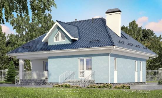 200-002-П Проект двухэтажного дома с мансардой, простой коттедж из арболита Апатиты | Проекты домов от House Expert