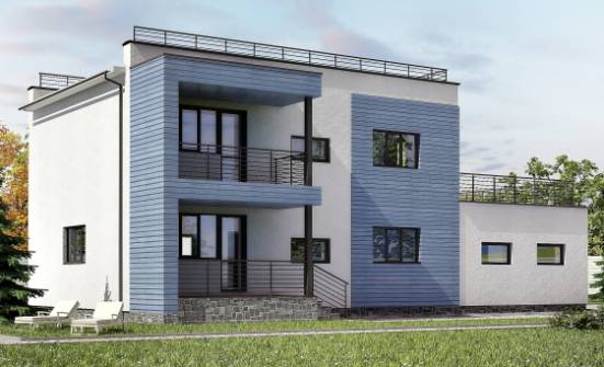 180-012-Л Проект двухэтажного дома и гаражом, красивый дом из кирпича Кандалакша | Проекты домов от House Expert