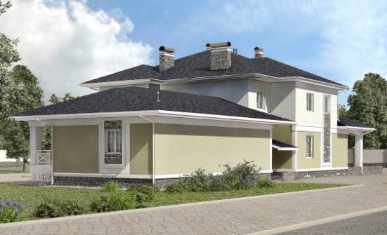 620-001-Л Проект трехэтажного дома, гараж, просторный дом из арболита Кандалакша | Проекты домов от House Expert