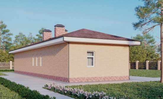 110-006-П Проект бани из пеноблока Оленегорск | Проекты одноэтажных домов от House Expert