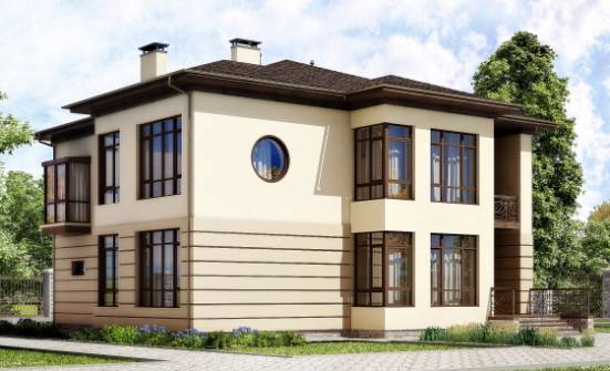300-006-П Проект двухэтажного дома, гараж, огромный домик из кирпича Апатиты | Проекты домов от House Expert