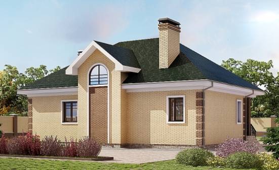 150-013-Л Проект двухэтажного дома мансардный этаж, бюджетный дом из кирпича Мурманск | Проекты домов от House Expert