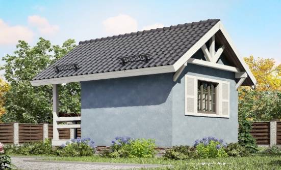 020-001-Л Проект одноэтажного дома, скромный коттедж из бревен Мурманск | Проекты домов от House Expert