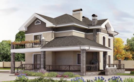 200-006-П Проект двухэтажного дома, классический домик из кирпича Мурманск | Проекты домов от House Expert