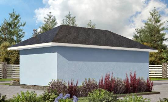 040-001-Л Проект гаража из теплоблока Ковдор | Проекты одноэтажных домов от House Expert