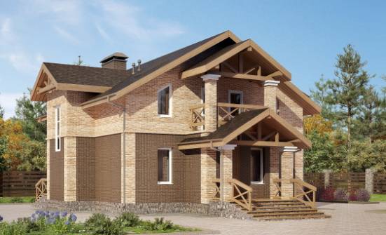 160-014-П Проект двухэтажного дома, бюджетный загородный дом из газосиликатных блоков Оленегорск | Проекты домов от House Expert