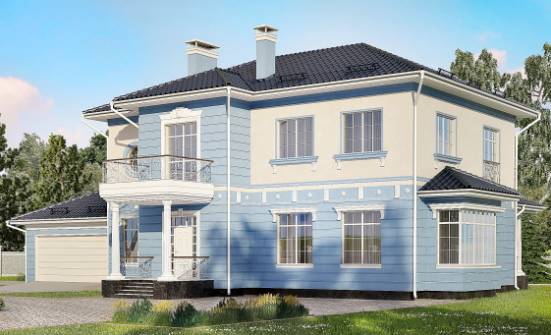 285-003-Л Проект двухэтажного дома, гараж, уютный коттедж из кирпича Апатиты | Проекты домов от House Expert