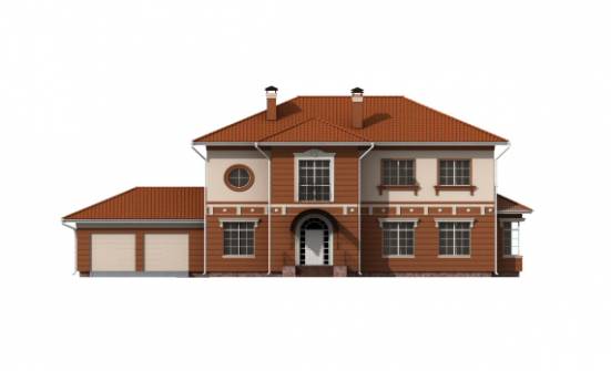 285-001-Л Проект двухэтажного дома, гараж, огромный коттедж из кирпича Кандалакша | Проекты домов от House Expert