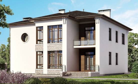 300-005-П Проект двухэтажного дома, просторный загородный дом из кирпича Мончегорск | Проекты домов от House Expert