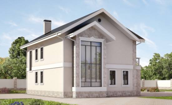 170-008-Л Проект двухэтажного дома, бюджетный загородный дом из керамзитобетонных блоков Мончегорск | Проекты домов от House Expert