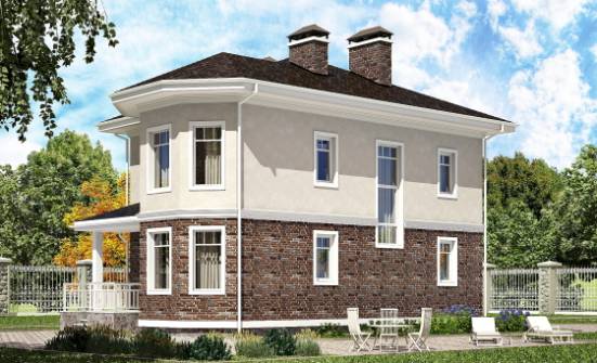 120-001-Л Проект трехэтажного дома, бюджетный загородный дом из твинблока Апатиты | Проекты домов от House Expert