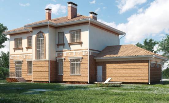 285-001-Л Проект двухэтажного дома, гараж, огромный коттедж из кирпича Кандалакша | Проекты домов от House Expert