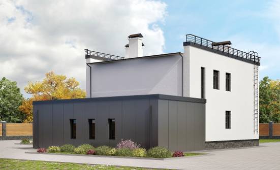 260-002-П Проект двухэтажного дома, гараж, современный домик из керамзитобетонных блоков Кандалакша | Проекты домов от House Expert