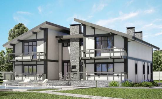 280-002-П Проект двухэтажного дома мансардой, современный домик из кирпича Ковдор | Проекты домов от House Expert