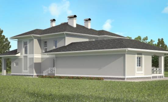 360-001-П Проект двухэтажного дома и гаражом, уютный коттедж из кирпича Ковдор | Проекты домов от House Expert