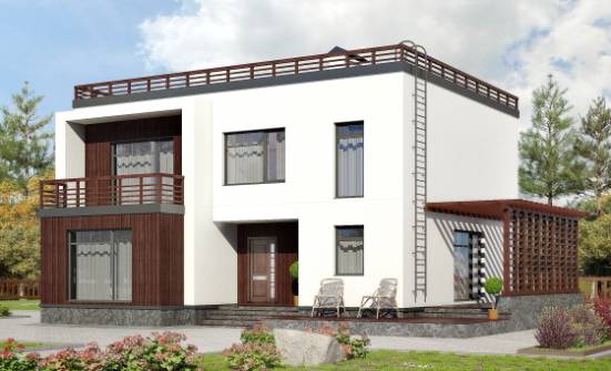 215-002-П Проект двухэтажного дома, красивый дом из керамзитобетонных блоков Мончегорск | Проекты домов от House Expert