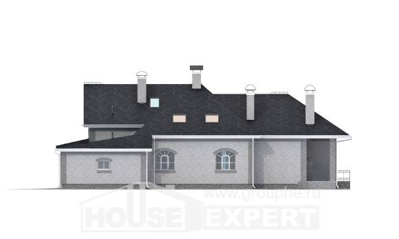 385-001-П Проект двухэтажного дома мансардный этаж, гараж, красивый домик из керамзитобетонных блоков, Мурманск