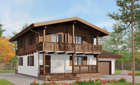 200-011-П Проект двухэтажного дома с мансардным этажом, просторный домик из пеноблока, Кандалакша
