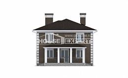 185-002-П Проект двухэтажного дома, небольшой домик из твинблока Кандалакша, House Expert