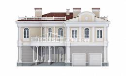 505-001-П Проект двухэтажного дома, гараж, современный дом из бризолита, Ковдор