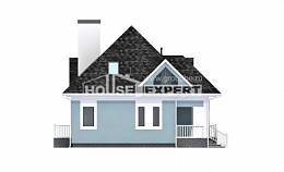 110-001-Л Проект двухэтажного дома мансардный этаж, уютный домик из газобетона Кандалакша, House Expert
