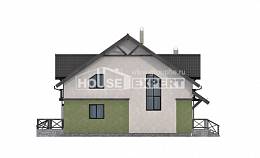 120-003-П Проект двухэтажного дома с мансардным этажом, экономичный домик из газобетона Мурманск, House Expert