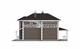 185-002-П Проект двухэтажного дома, простой коттедж из арболита Апатиты, House Expert