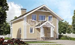 150-007-Л Проект двухэтажного дома с мансардным этажом, доступный домик из газобетона Мончегорск, House Expert