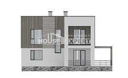 150-017-П Проект двухэтажного дома, экономичный коттедж из арболита Оленегорск, House Expert