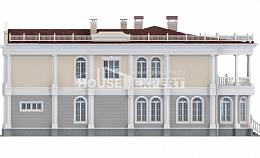 505-001-П Проект двухэтажного дома и гаражом, современный загородный дом из твинблока, Мурманск